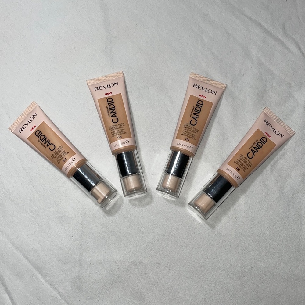 Huge Sale 🎉🎉  Revlon Candid Natural Finish Foundation 110 4 Pack  BRAND NEW